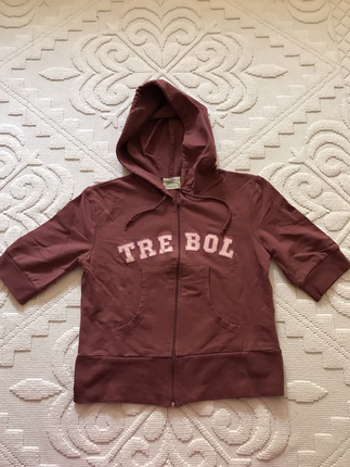 Pull&Bear; mini sweatshirt açık mürdüm rengi
