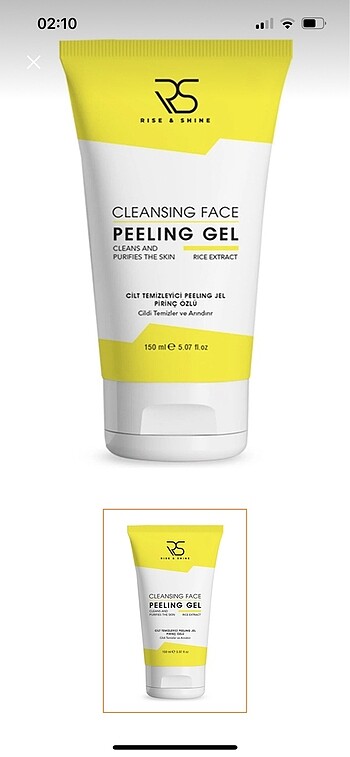 Pirinç Özlü Peeling Jel