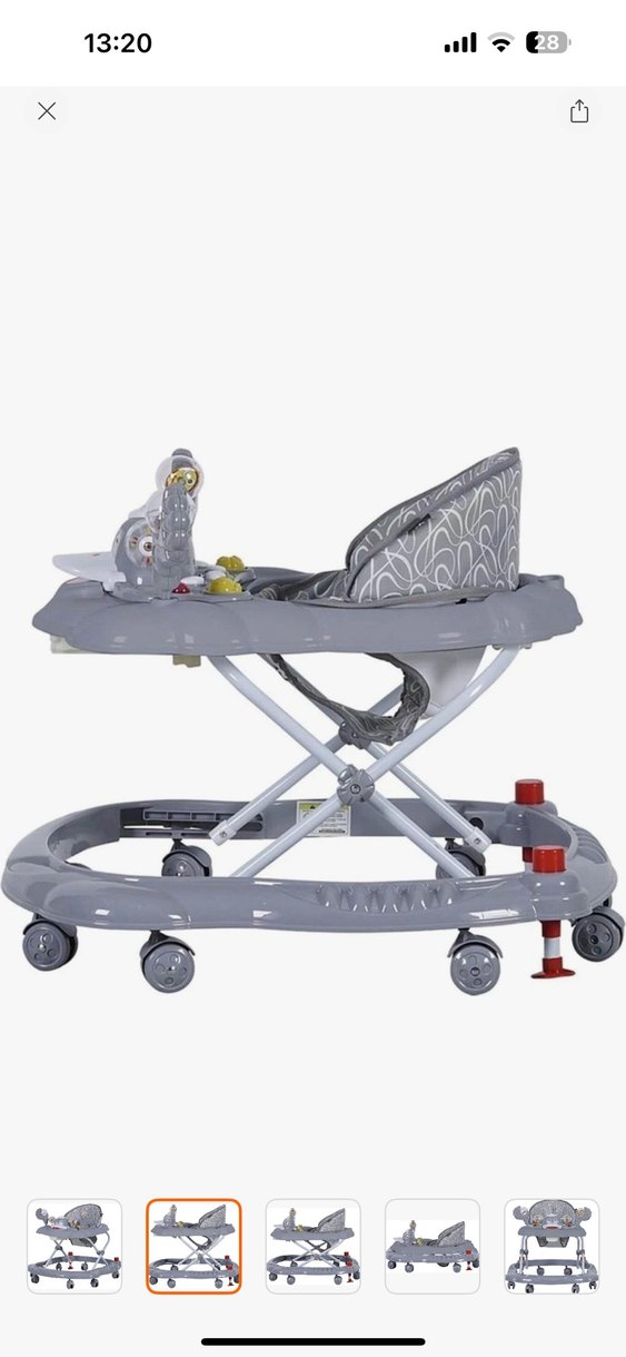 Gri Otomatik Bebek Yürüteci - Görsel 4