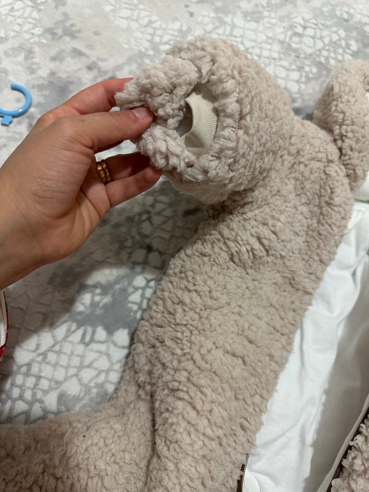 Bej Kürklü Bebek Tulumu - Görsel 5