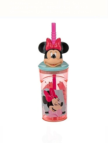 Minnie 3D Pipetli bardak 360ml