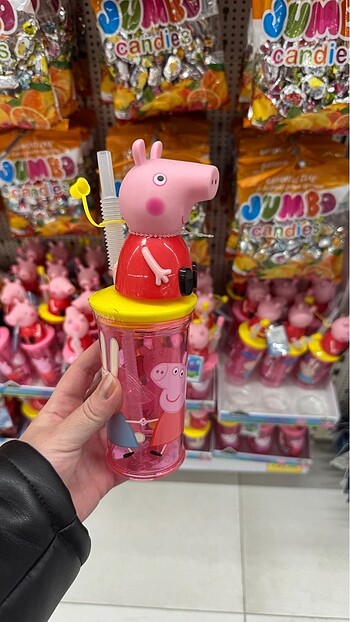Walt Disney World Peppa pig pipetli bardak suluk