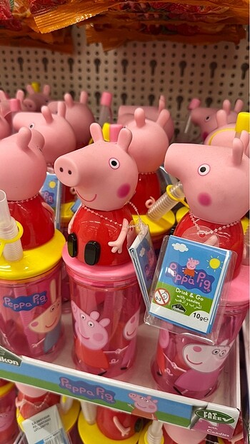  Beden Peppa pig pipetli bardak suluk