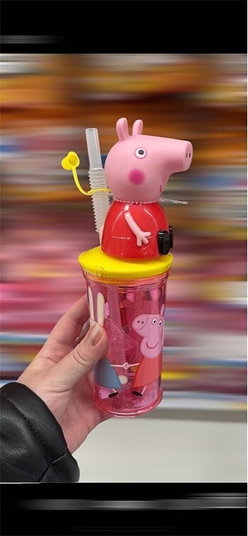 Peppa pig pipetli bardak suluk
