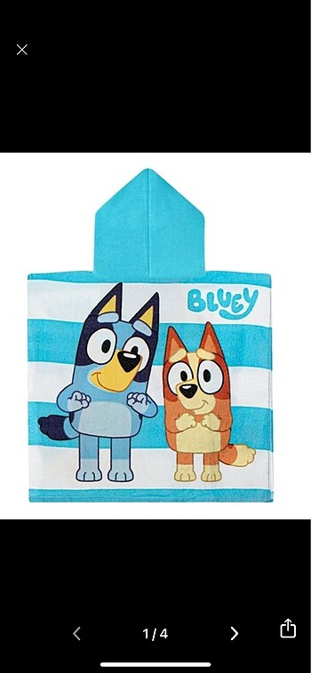 Bluey plaj havlusu