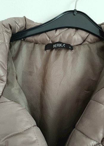 Bej Midi Kadın Kapitone Kemerli Yelek - Görsel 8