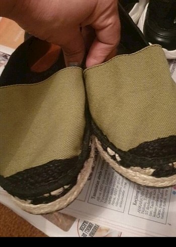 Kadın Haki Dolgu Topuklu Espadril - Görsel 2