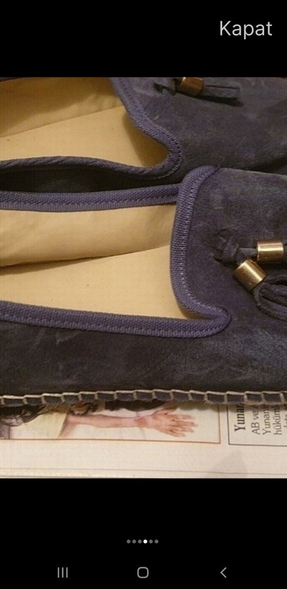 Derimod Süet Püsküllü Dolgu Topuk Espadril - Görsel 2