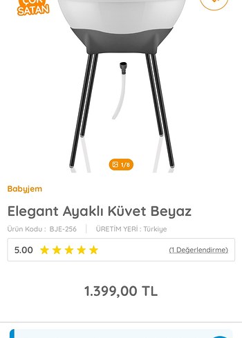 Beden Ayaklı bebek küveti