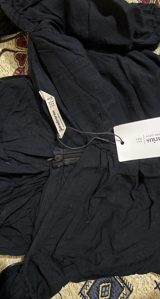 Kadın Siyah V Yaka Elbise - Görsel 3