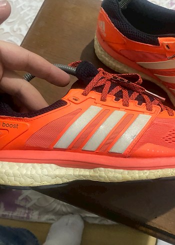 Turuncu Bağcıklı Kadın Spor Ayakkabı - Görsel 2