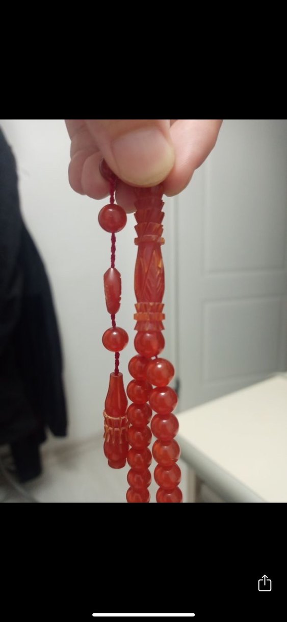 Nasır fidan usta kalem oyma işçilikli sıkma kehribar - Görsel 3