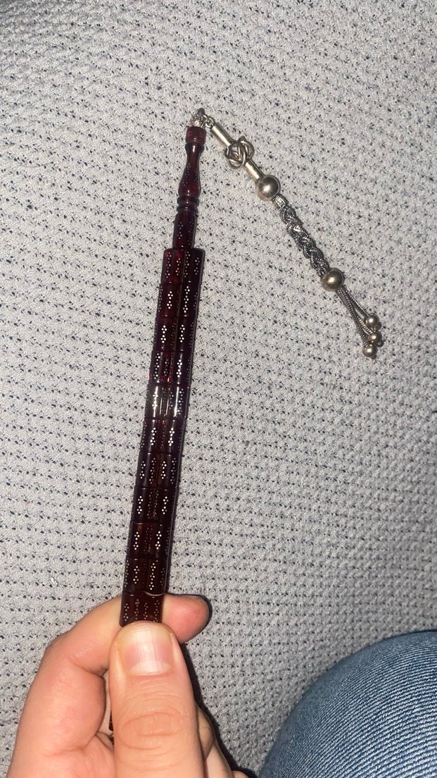 Gümüş işlemeli ateş kehribar - Görsel 4