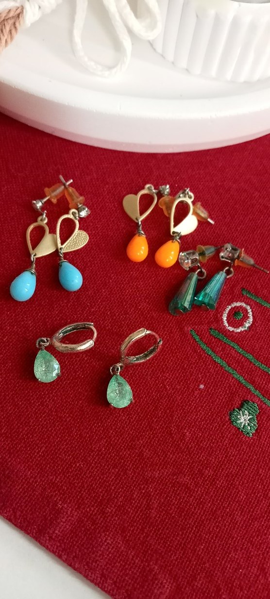 4 küpe tek fiyat - Görsel 2