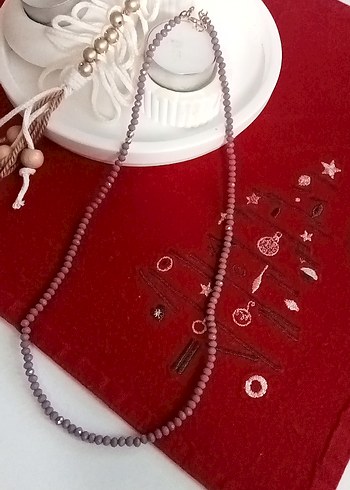 4 kolye, tek fiyat, kristal taşlı renkli Boncuklu Kolyeler - Görsel 4