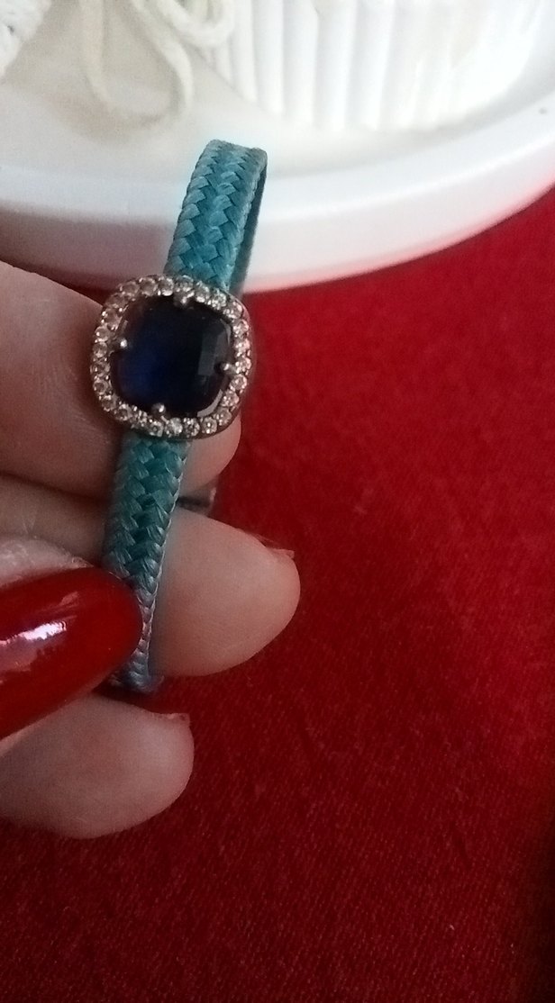 2 bileklik, tek fiyat Bohem mavi  Boncuklu Bileklik - Görsel 2