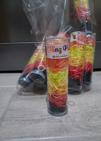 Çok Renkli Tie-Dye Elastik Saç Bantları - Görsel 2