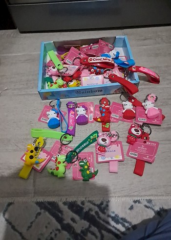 Renkli Kadın Anahtarlıklar Kurdeleli - Görsel 2