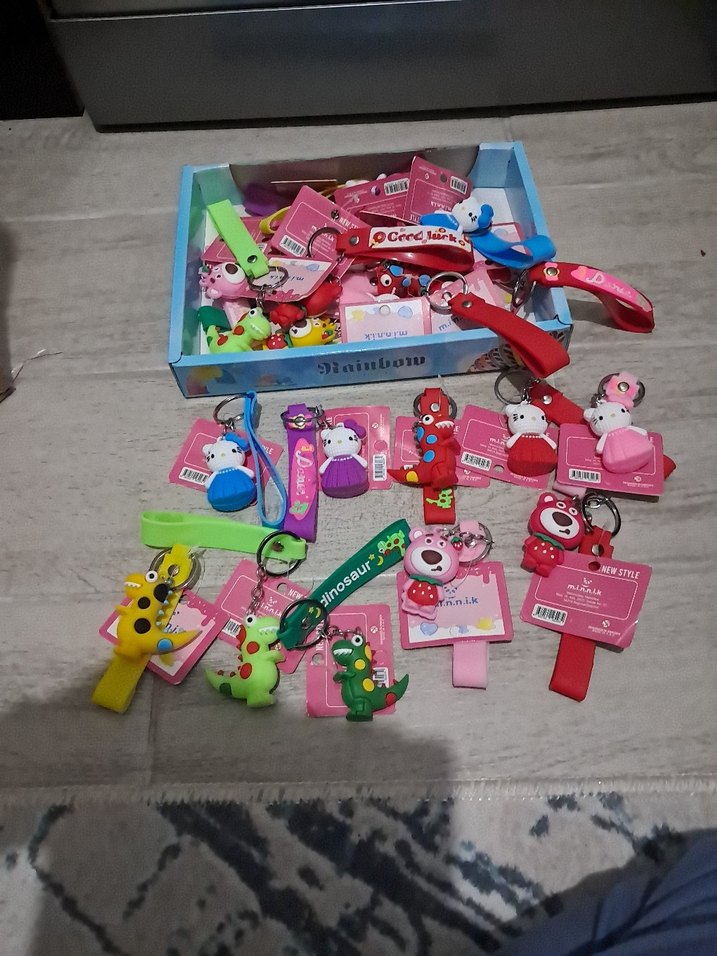 Renkli Kadın Anahtarlıklar Kurdeleli - Görsel 2