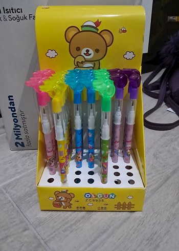 Renkli Tükenmez Kalem Seti - Görsel 2