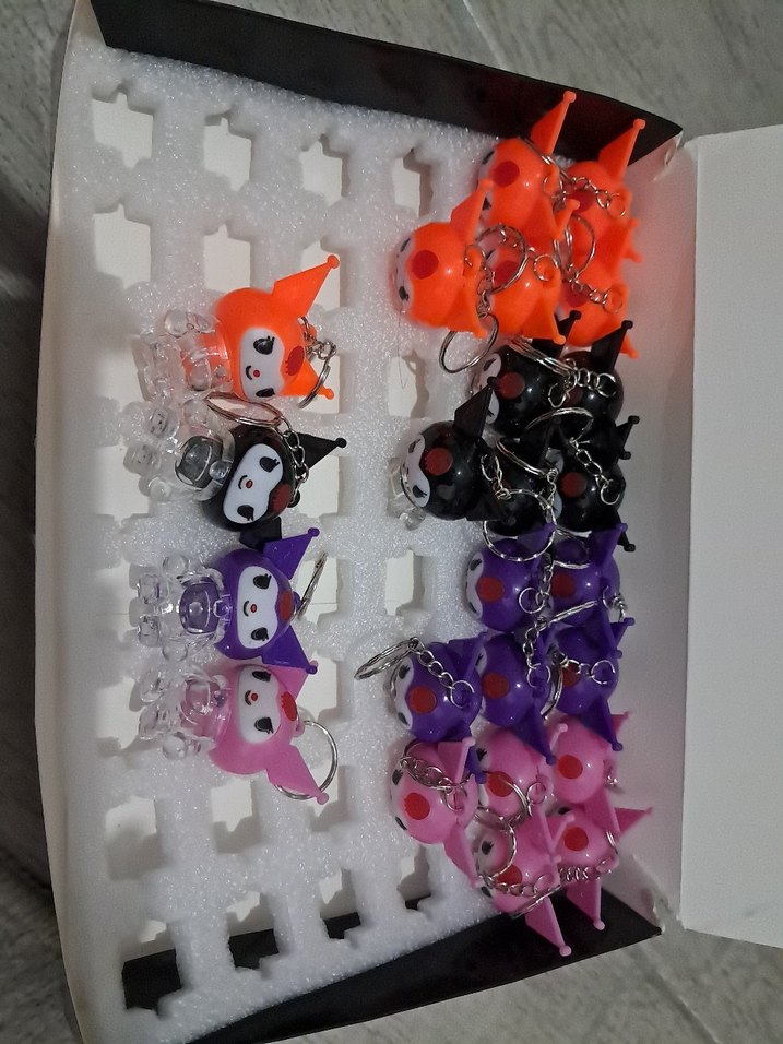 Renkli Zincir Detaylı Rock Punk Anahtarlık - Görsel 2