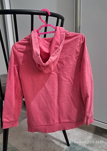 LC Waikiki Kız Çocuk Kapüşonlu Fermuarlı Sweatshirt