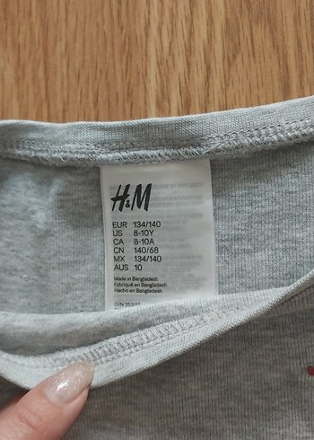 Gri Uzun Kollu Kız Çocuk Tişörtü - Görsel 3