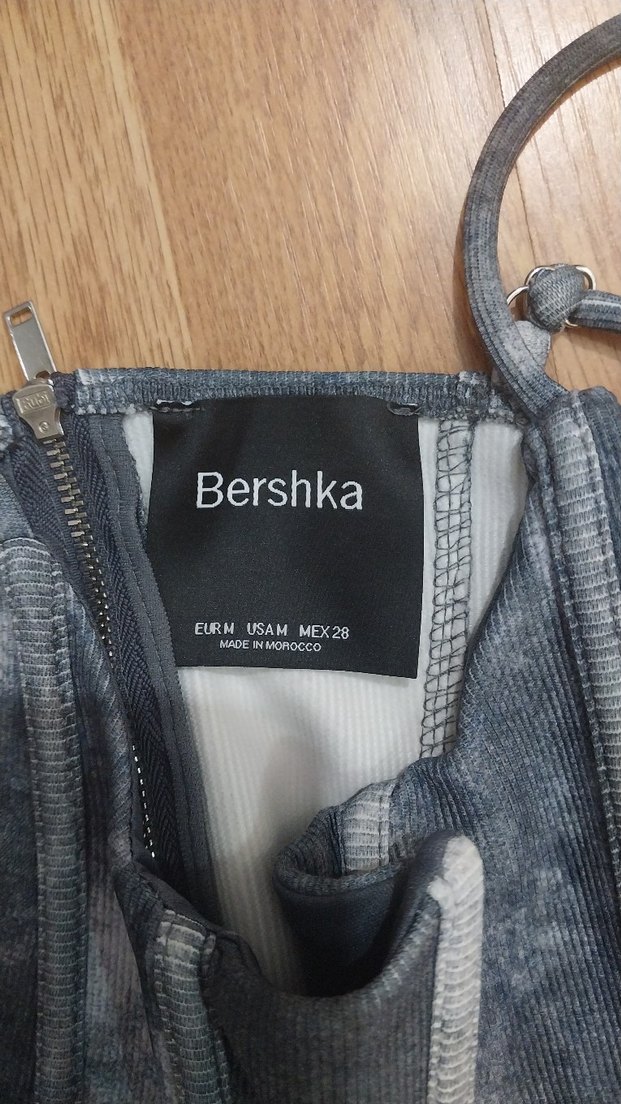 Gri Batik Desenli  Büstiyer - Görsel 3