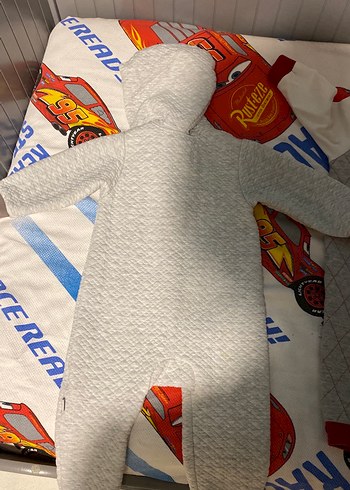 Gri Erkek Bebek Kapüşonlu Tulum - Görsel 5