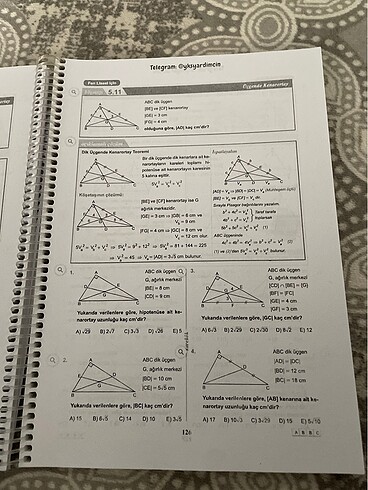  Beden Renk Geometri soru bankası