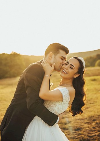 Uzun Kollu Beyaz A Kesim Gelinlik - Görsel 10