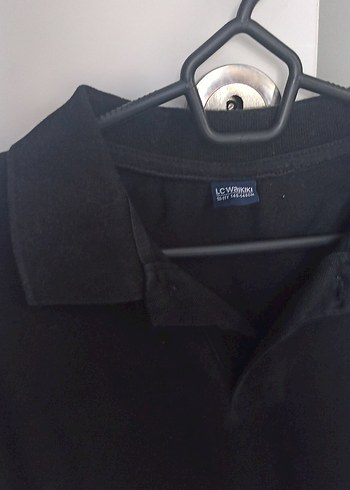 Kız Siyah Kısa Kollu Polo Tişört - Görsel 4