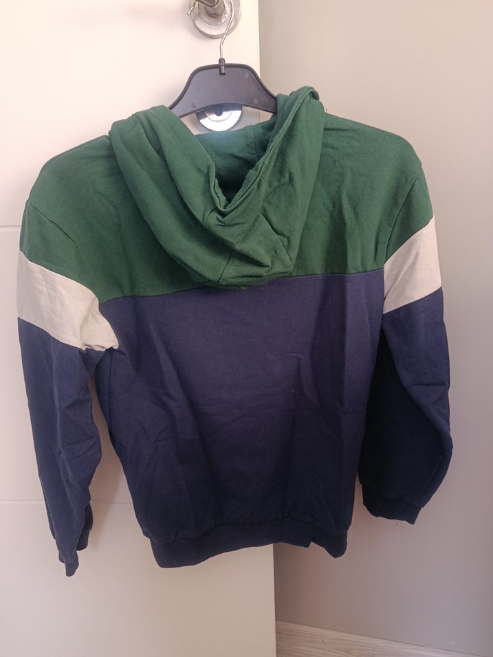 Erkek Çocuk Çok Renkli Kapüşonlu Sweatshirt - Görsel 2