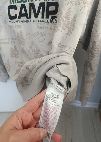 Bej Baskılı Erkek Sweatshirt - Görsel 3