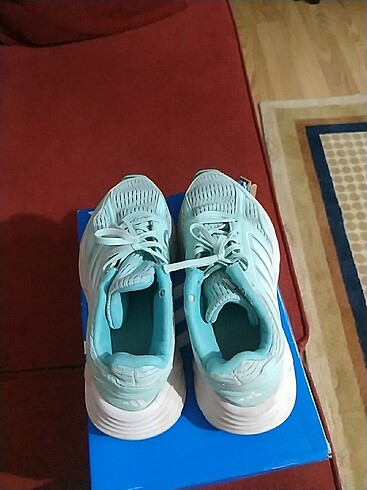 37 Beden turkuaz Renk Adidas kız çocuk spor ayakkabısı 38 numara