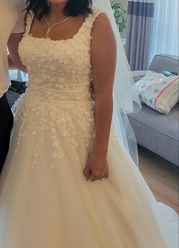 m Beden beyaz Renk Helen model gelinlik