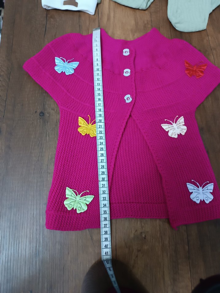 kız bebek yeleği kız bebek yelek - Görsel 4