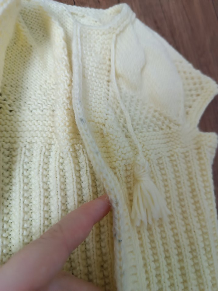 el örgüsü kız bebek yelek - Görsel 4