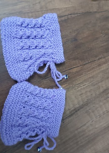 Mor Örgü Kız Bebek Botu - Görsel 2
