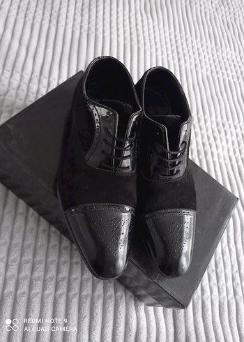 Siyah Süet erkek kundura Ayakkabı - Görsel 2