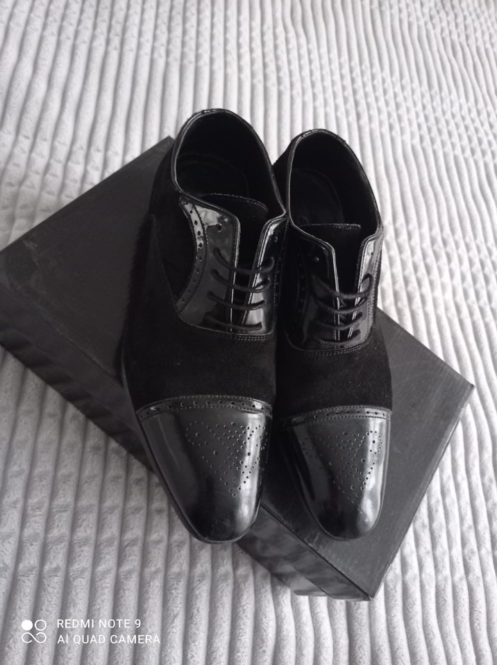 Siyah Süet erkek kundura Ayakkabı - Görsel 2