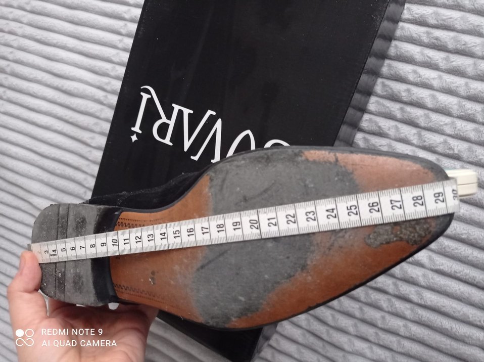 Siyah Süet erkek kundura Ayakkabı - Görsel 4