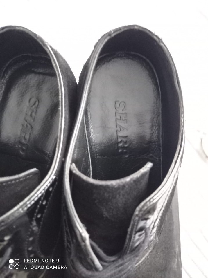 Siyah Süet erkek kundura Ayakkabı - Görsel 3