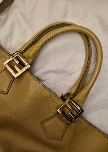 Fendi bej orjinal büyük boy çanta - Görsel 5