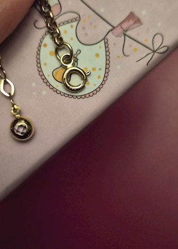 bebek çocuk 14 ayar mineli tweety bileklik. - Görsel 2