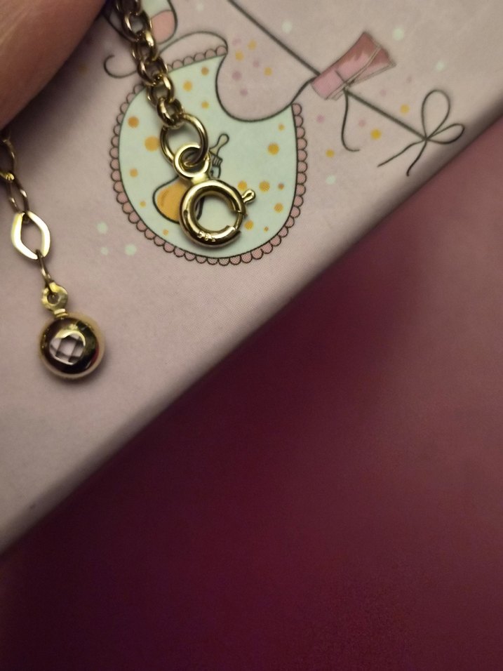 bebek çocuk 14 ayar mineli tweety bileklik. - Görsel 2