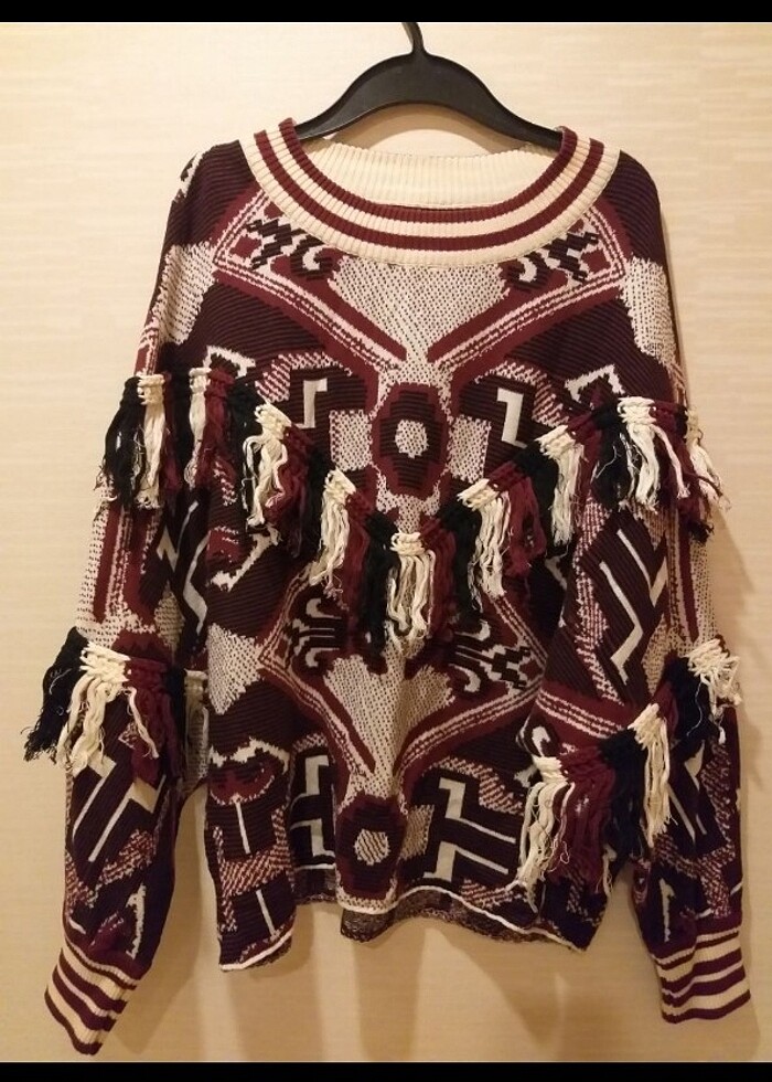 Zaradan püsküllü kazak - Görsel 2