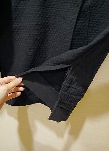 Zara işlemeli dokulu kumaş sweatshirt - Görsel 3