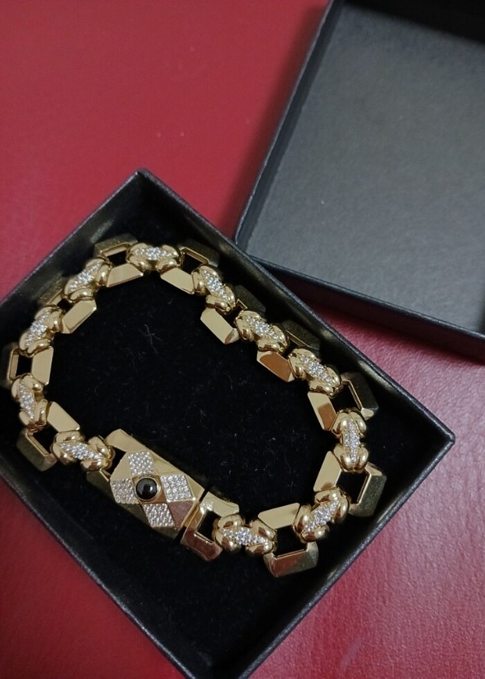 14 ayar altın italyan model bileklik - Görsel 2