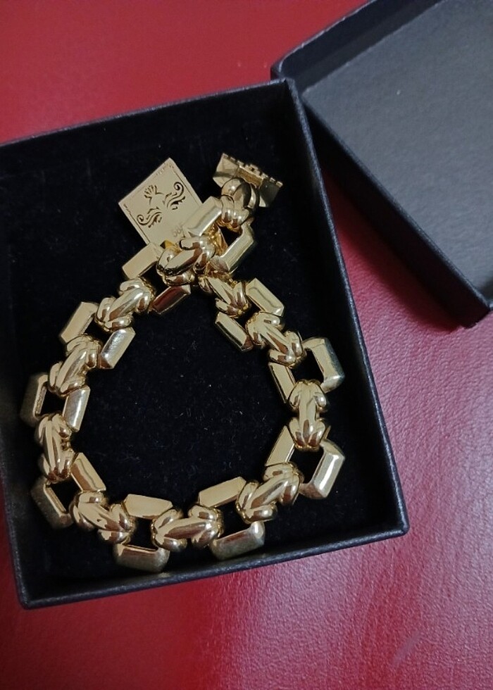 14 ayar altın italyan model bileklik - Görsel 3